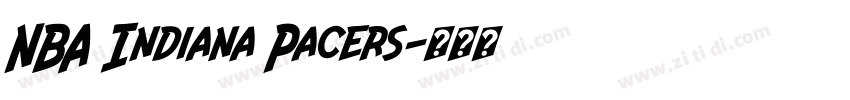 NBA Indiana Pacers字体转换